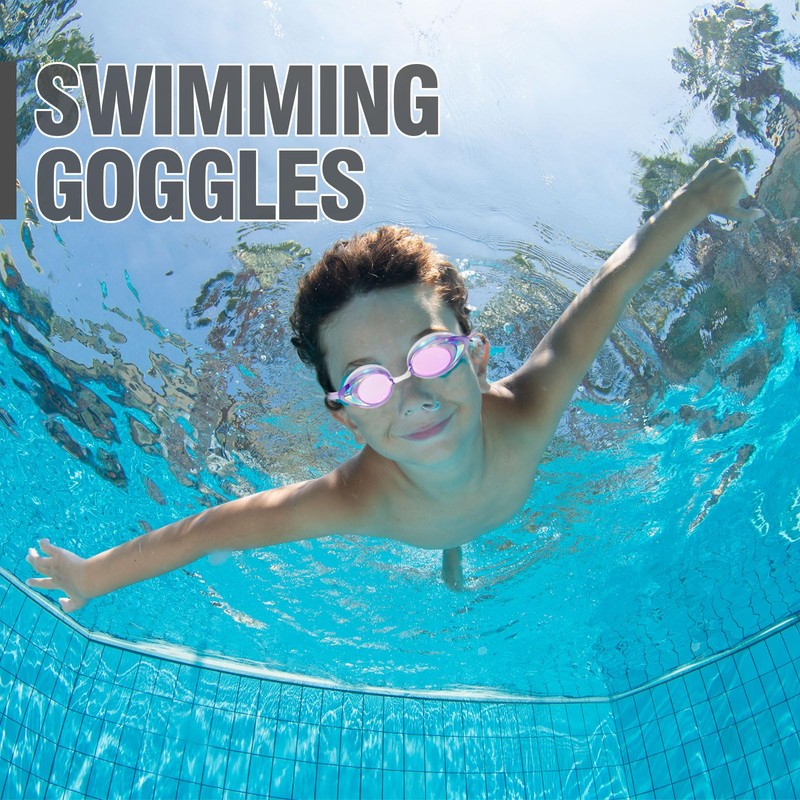 Shimmerz 2 Pack Racing Swimming Goggles for Adults Men Women