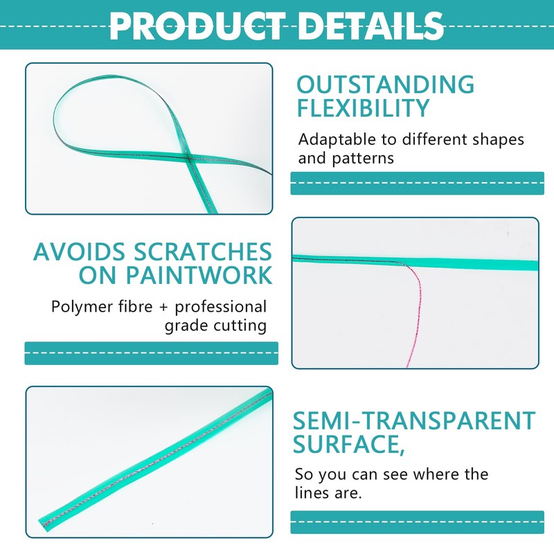 wuyaoyao Knifeless Vinyl Wrap Cutting Tape, 5m/16.4ft Vinyl Film Wrap