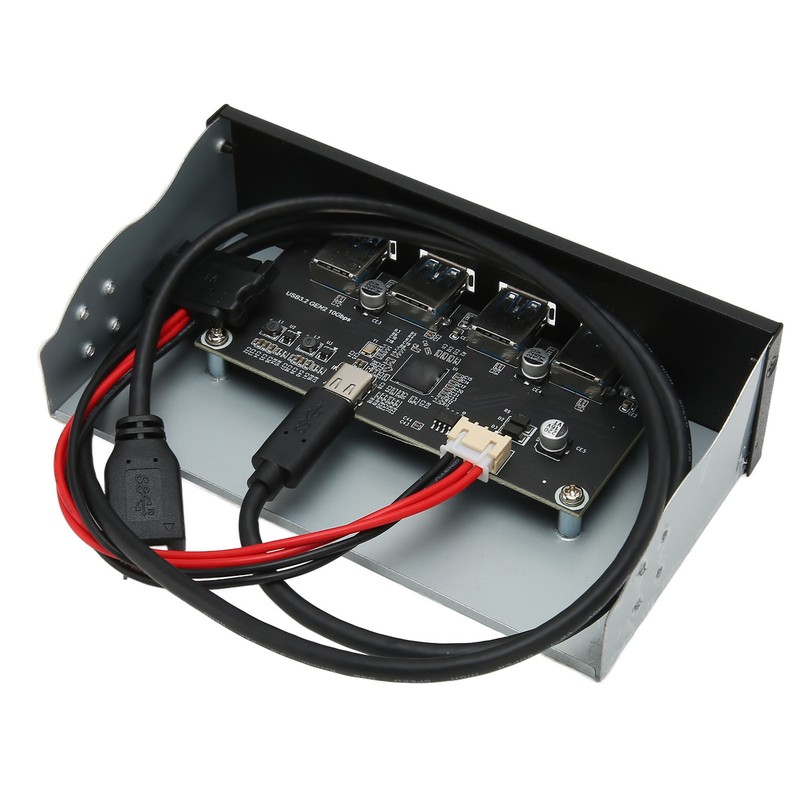 USB 3.2 Front Panel Hub 5.25in 4 Ports 10Gbps Stable