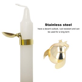 4pcs Automatic Candle Extinguisher, Wick Flame Snuffer, Candle Snuffers Accessory for Putting Out Candle Flame Safely for Candles Up to 0.8 inches (Gold)