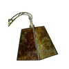Upgradelights Amber Mica 8 Inch Hexagonal Drum Lampshade with Uno