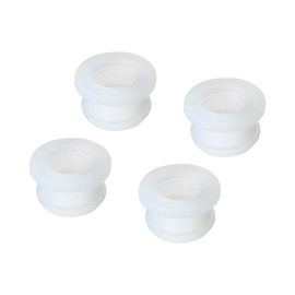 QUARKZMAN Snap Rubber Eyelet Plug 16 mm AD 9 mm ID Seal Scratch-Resistant Transparent for Electric Box Cable Hose Pack of 4