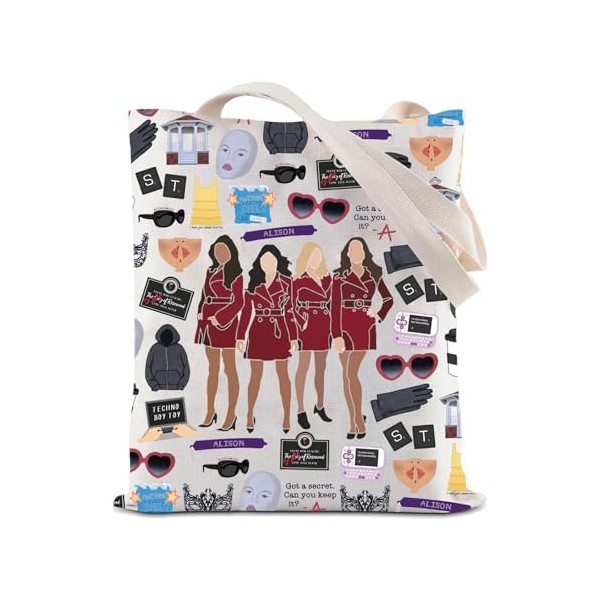 JYTAPP Scheming TV Show Canvas Tote Bag Spencer & Hannah