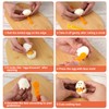2pcs Fancy Cut Eggs Cutters, 2 Shapes Cooked Eggs Cutter
