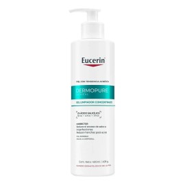 Gel Limpiador Facial Eucerin DermoPure Oil Control con Ácido Salicílico 6% Tensioactivos