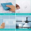 4 PACK Shower Caddy Adhesive Replacement, Shower Shelf Adhesive No
