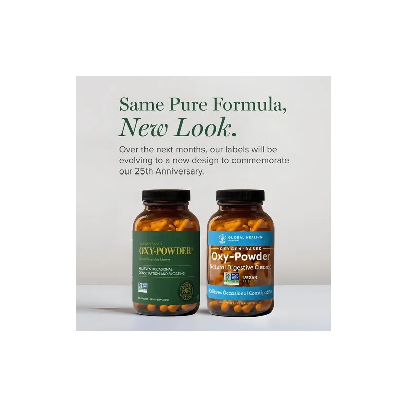 Suplemento Nutricional Global Healing Oxy Powder 120 Cápsulas Magnesio