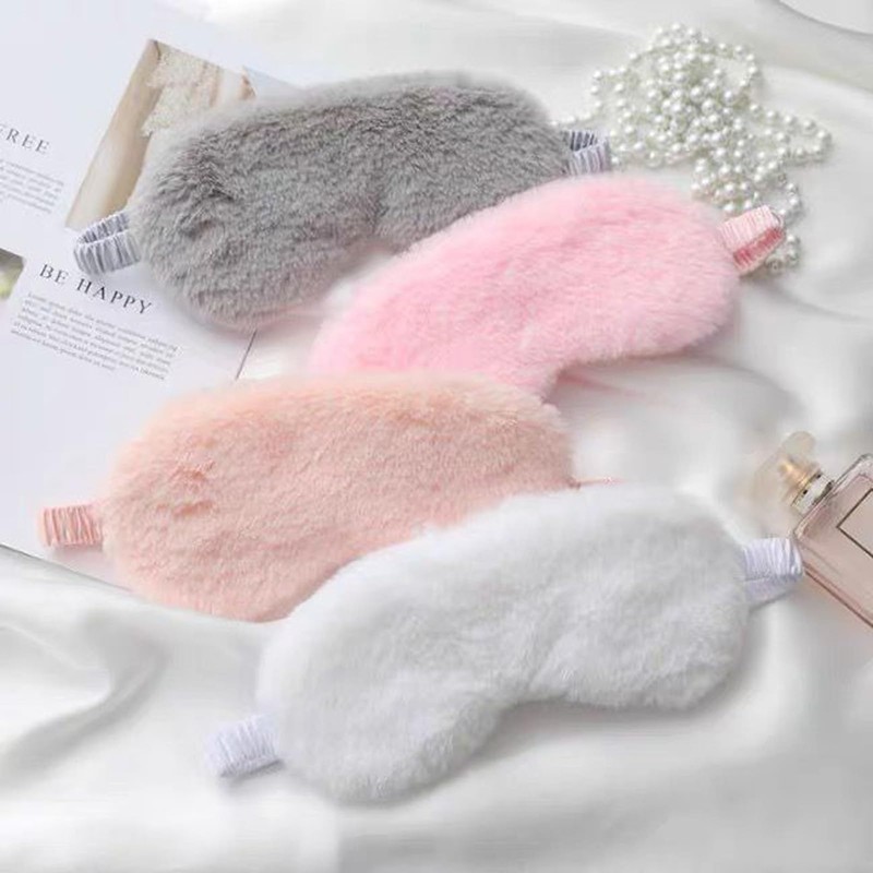 CHENGZI 4-Piece Plush Sleeping Eye Patch