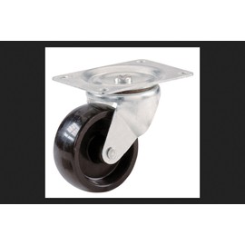 Shepherd Hardware 9393 2-1/2-Inch Polypropylene Wheel Swivel Plate Caster, 175-lb Load Capacity