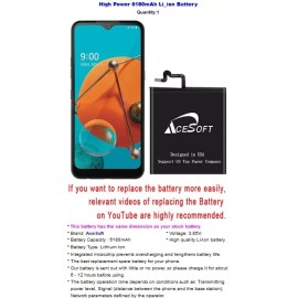 For LG High Power Long Life Durable 4520mAh Long Lifespan Battery For LG K51 LM-K500UM