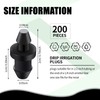 Honoson 200 Pieces Drip Irrigation Goof Plugs 1/4 Inch with