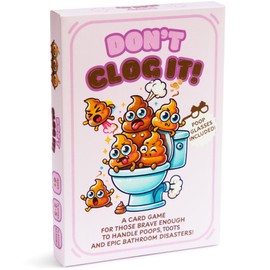 Hat Acrobat Don't Clog It! - Simple and Hilarious Family-Friendly Party Game for Immature People - 2-6 Players Poop Game
