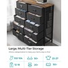 SONGMICS Dresser for Bedroom, Storage Organizer Unit with 10 Fabric