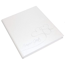 Goldbuch Cuore Gästebuch 23x25cm, 176 weiße Seiten, in Buchform, silberne Prägung