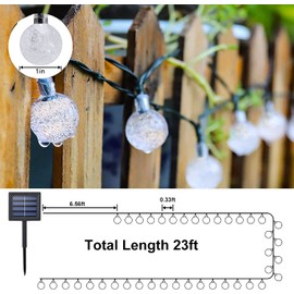 Useber Useber Solar Lichterkette Aussen 50LED Lichterkette Au?en/Innen,8 Modi und Wasserdicht Outdoor Lichterkette fr Balkon,Garten,B?ume,Hochzeiten,Partys,Terrasse(Bunt)