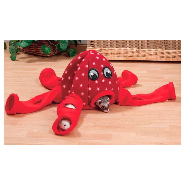 Marshall Pet Products Ferret Octo-Play Toy Red, One Size