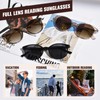 OPTOFENDY Reader Sunglasses for Women, TR90 Round Full Lens Outdoor