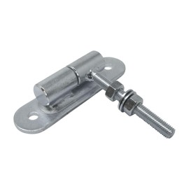 2 x SOTOOLS gate hinges, M12, ball bearing, separable, 150 x 40 mm for gates and heavy doors, made of galvanised steel, including 2 nuts, 2 washers and ball bearings.