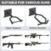 Gun Rack Wall Mount, Indoor Metal Gun Rack, Adjustable Rifle