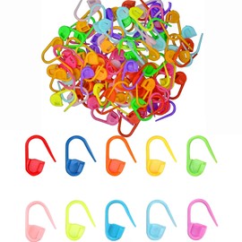 Stitch Markers Knitting, 100PCS Colorful Knitting Stitch Markers Knitting Markers Stitch Markers Clips for Beginner to Expert Knitters and Crocheters Knitting Accessories