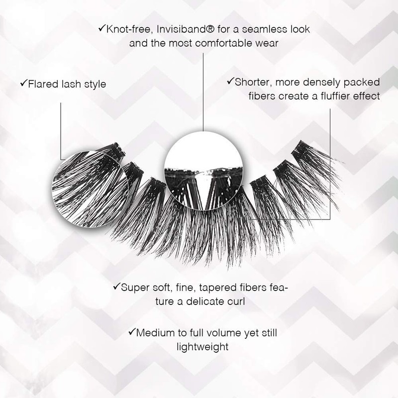 Ardell Professional 3D faux mink, artificial eyelashes for a voluminous