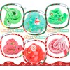 6 Pack Christmas Slime Kit, with 2 Butter Slime and
