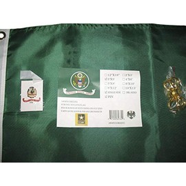 JumpingLight 3x5 Army Green Emblem Flag (210D Nylon Flag/Heavy Duty) with Label pin/Clips - Quality Flags