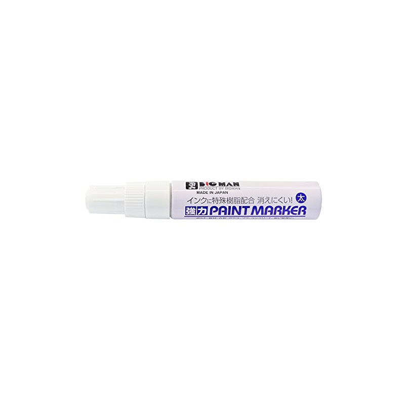 Bigman TSB-23 Strong Paint Marker, Bold Point, White