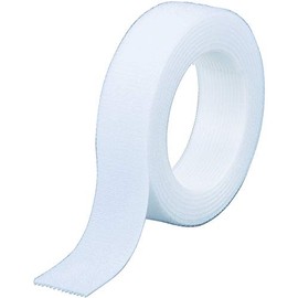Trusco Magic Band Fastening Tape, Double-Sided, 0.8 inches (20 mm) x 4.9 ft. (1.5 m), White