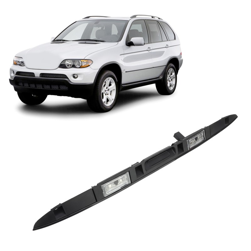 Trunk Lid Tailgate Grip Handle 51137170676 Black with Key Button