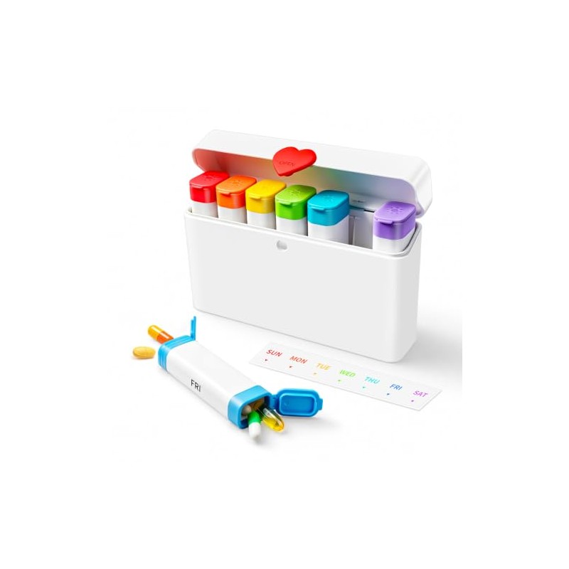 Cruxer Weekly Pill Organiser 7 Day 2 Times a Day