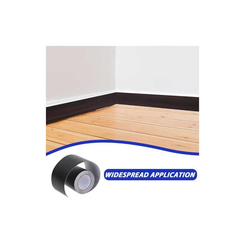 Rodapié de Vinilo Autoadhesivo 5 M X 10 Cm, Moldura
