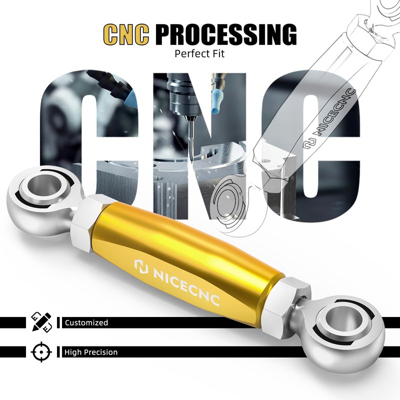 NICECNC Gold Front Engine Mount Stabilizer Link Aluminum Compatible with