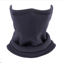 Unbranded Winter Neck Warmer Gaiter Windproof Ski Face Mask Fleece Scarf for Cold Weather - Dark Blue