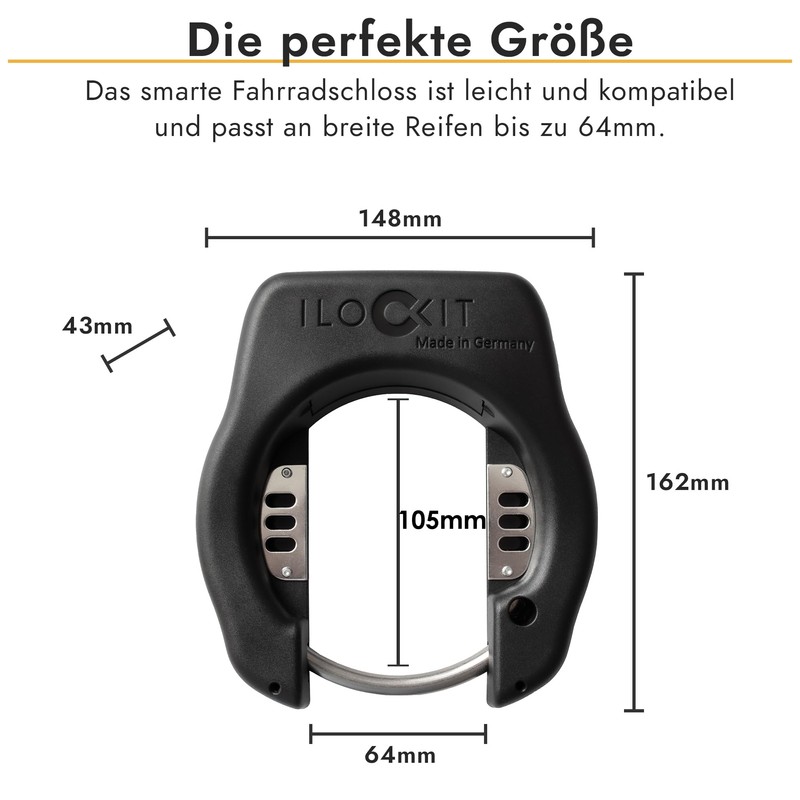 I LOCK IT + Bicycle Lock with Smartphone Control Spoke