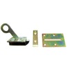 Base Stairs Door Catch with Covering Sheet Steel Yellow Passivated