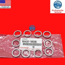 Toyota GENUINE OEM TOYOTA LEXUS SCION DRAIN PLUG GASKET SET 10 X 90430-18008