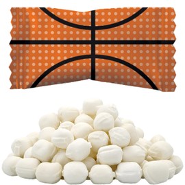The Dreidel Company Sports Buttermints, After Dinner Mint Candies, Fat-Free, Kosher Certified, Individually Wrapped (Basketball, 55 Pieces)