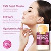 Retinol Cream Stick, 95% Snail Mucin Anti Wrinkle Face Cream,