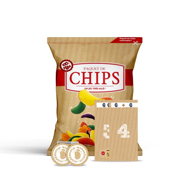 Mixlore - Paquet de Chips - Jeu de Société Idéal pour s'Amuser en Famille ou Entre Amis en Soirée - De 2 à 5 Joueurs - Jeu d'Ambiance - - À Partir de 8 Ans