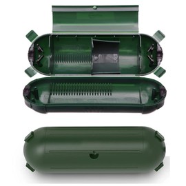 2 Pack Outdoor Extension Cord Safety Cover with Waterproof Seal, IP44 Weatherproof Cord Cover for Protect Outdoor Outlet Plug Socket Holiday String Lights, Green