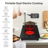 GIHETKUT Electric Cooktop,Built-in and Countertop Electric Stove Top, 2100W 110V