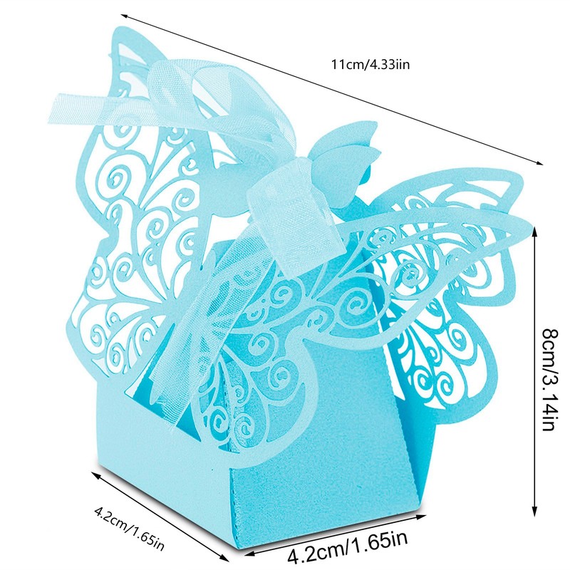 100PCS Wedding Favor Sugar Chocolate Boxes Wedding Decoration for Wedding