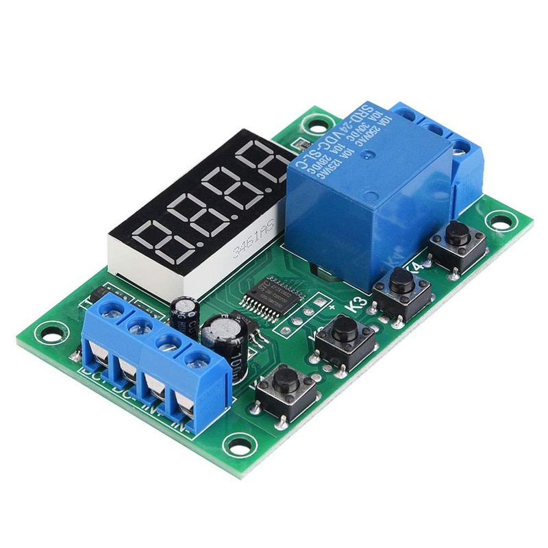 5V/12V/24V Delay Timer Digital Control Switch Relay Module with LED
