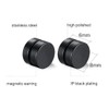 Vogem 4 Pairs Magnetic Earrings for Men Women Stainless Steel