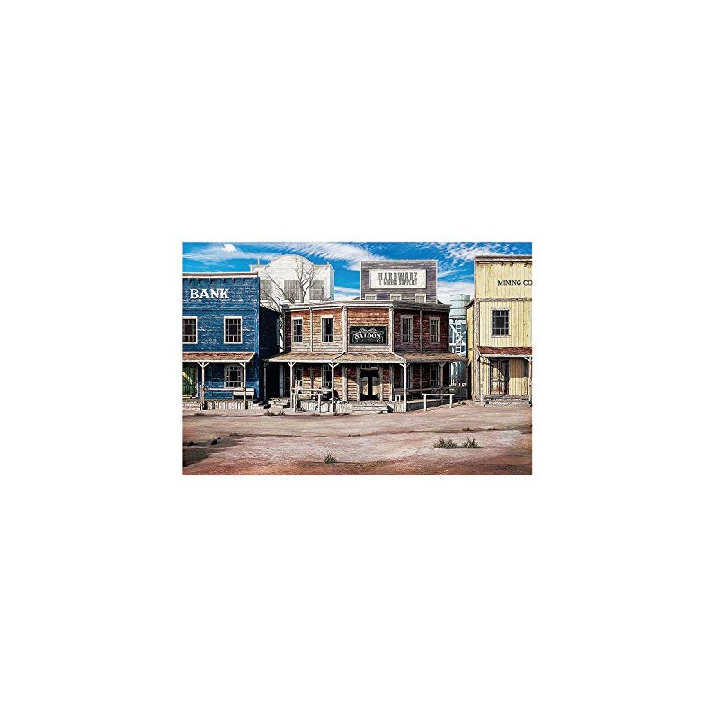 Fun Express Western Town Backdrop Banner Set – Rustic Western