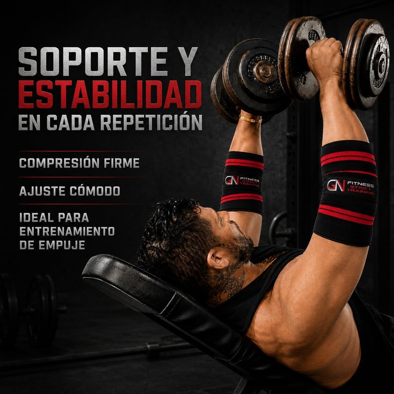 GN Fitness Coderas para gym - Coderas de compresion -