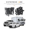 SCUARI 100PCS Automotive Zipper Clips,Cable Tie Buckle,Universal Wire Ties Tool,Car