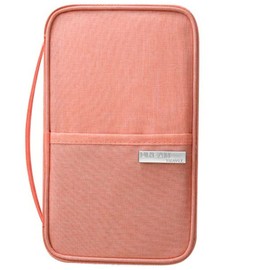 Veyarien Passport Holder Travel Wallet, Family Travel Document Holders Organiser Wallet for Credit Cards Ticket IDs Keys Smartphone for Men Women, Travel Essentials for Flying (Pink)