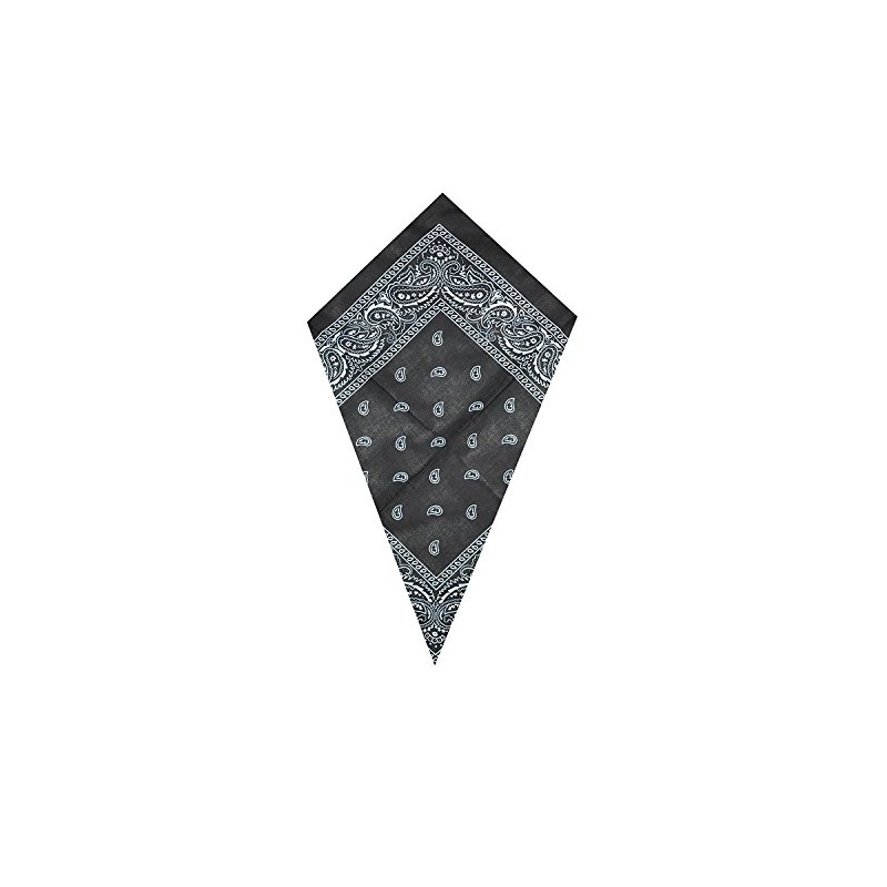 PAISLEY BANDANA scarf duo 1 x BLACK 1 x WHITE